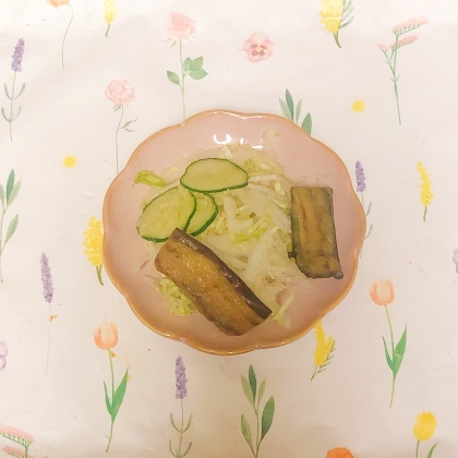 mimiちゃん♫ナスのメニューレパートリーが広がりました‎ ꒰⁎ᵉ̷͈ ॣ꒵ ॢᵉ̷͈⁎꒱໊ෆ˚*レシピをありがとうございます♡感謝です♡