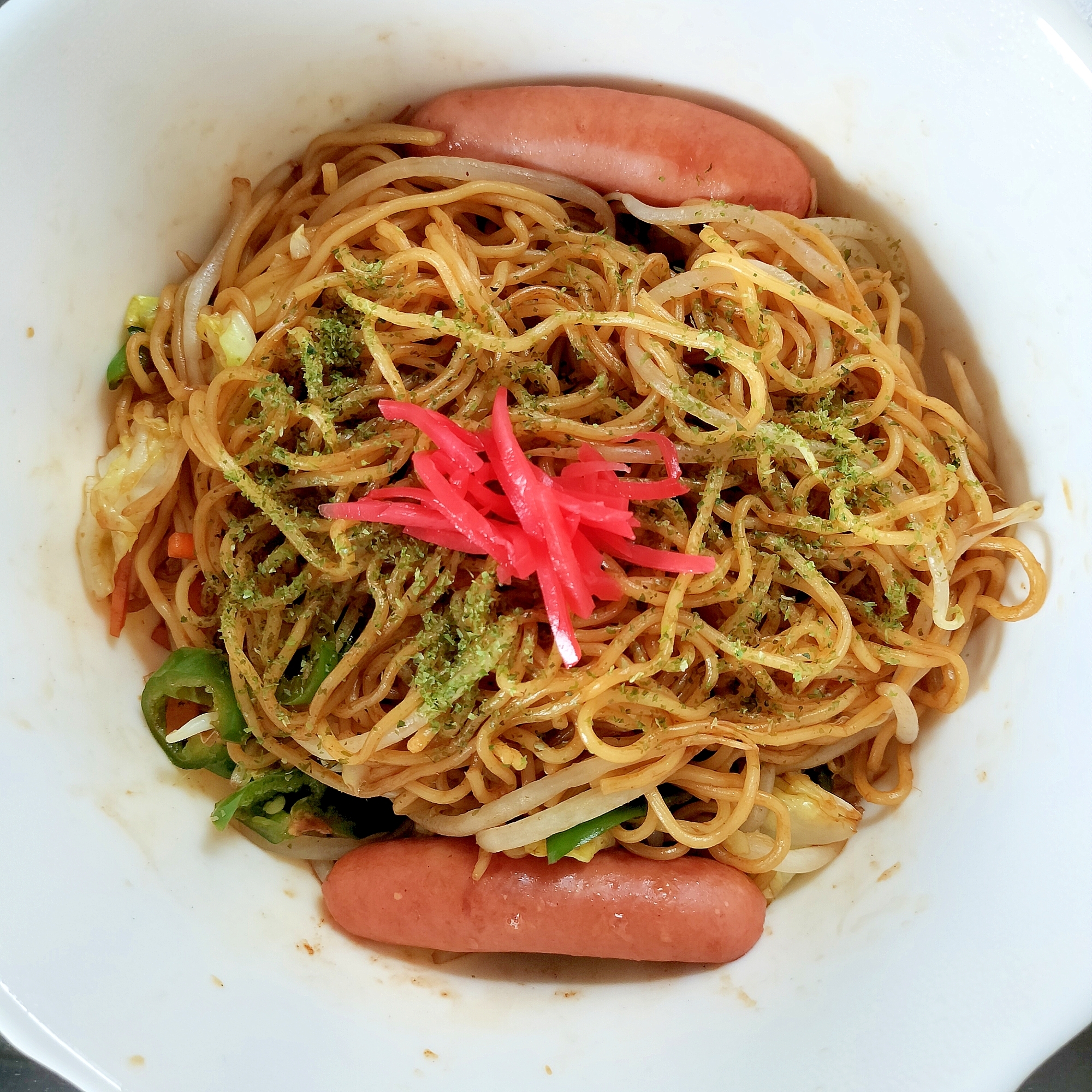 レンジで野菜焼きそば