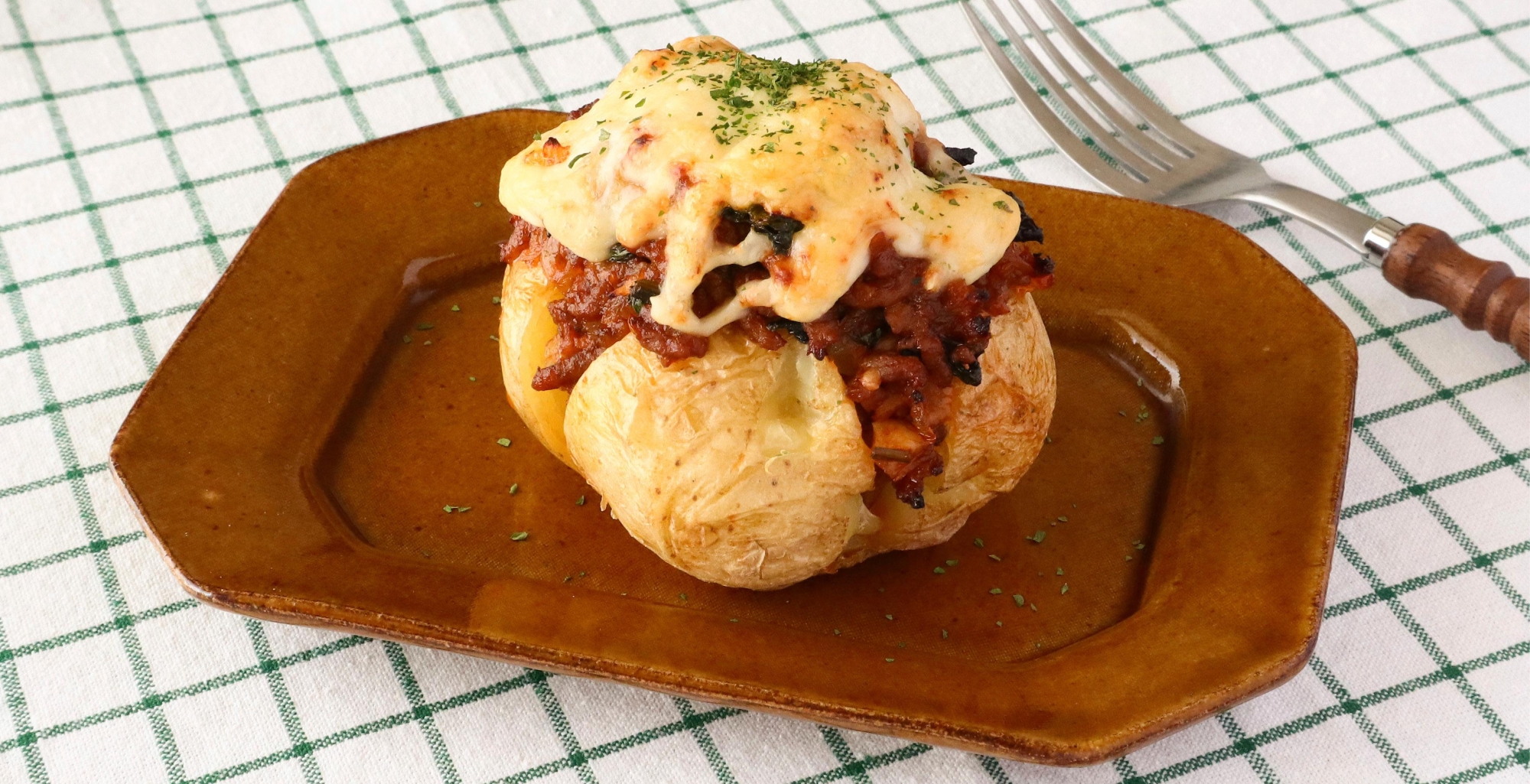 ミートソースベイクドポテト