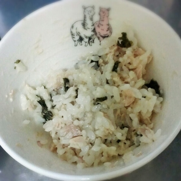 1歳 離乳食 簡単ツナのりまぜごはん レシピ 作り方 By ゆいか1221 楽天レシピ 1歳 離乳食 簡単ツナのりまぜごはん レシピ 作り方 By ゆいか1221 楽天レシピ