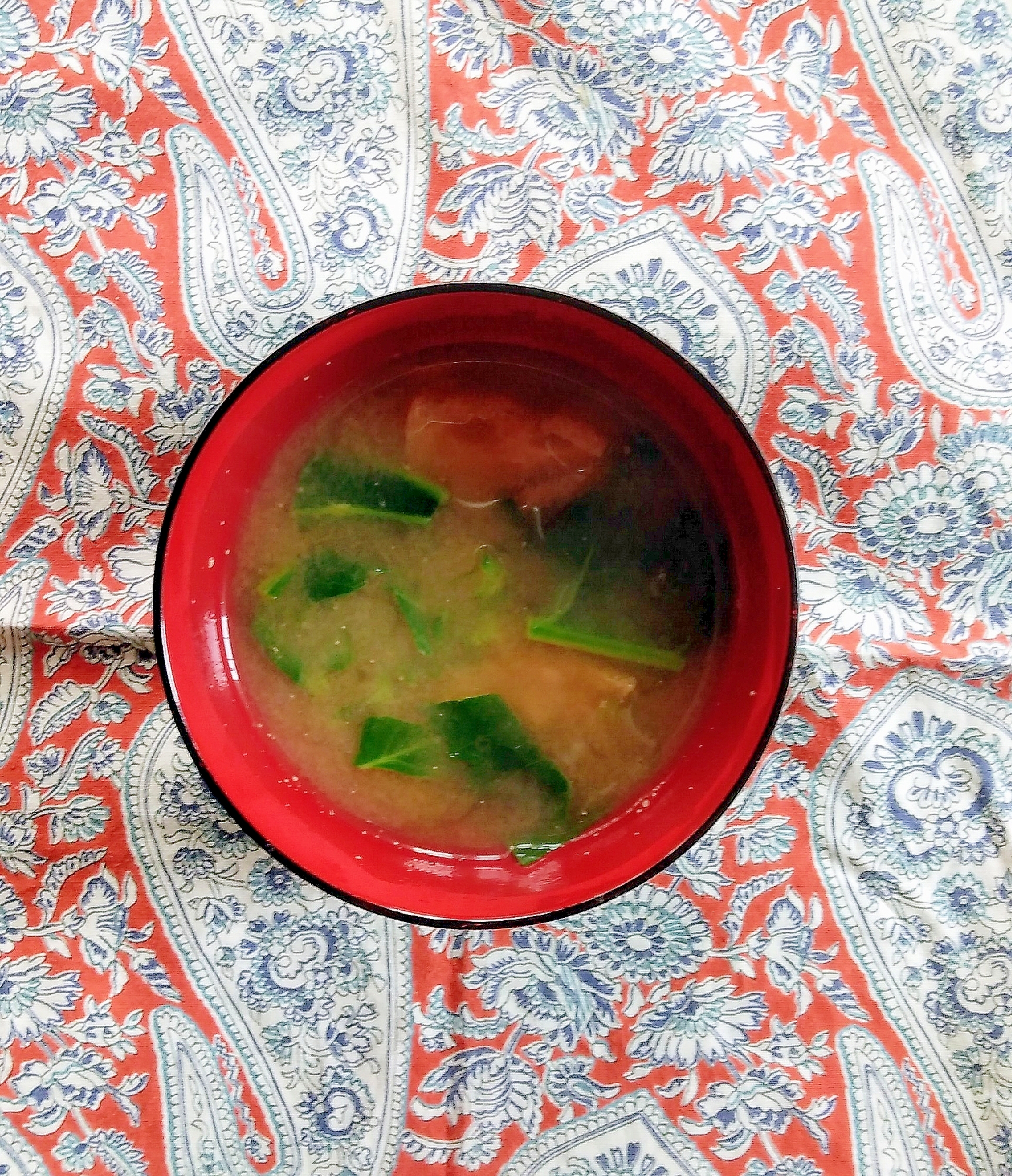 油揚げ・ 大根菜の味噌汁