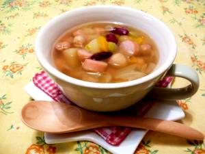 お豆の食べるスープ