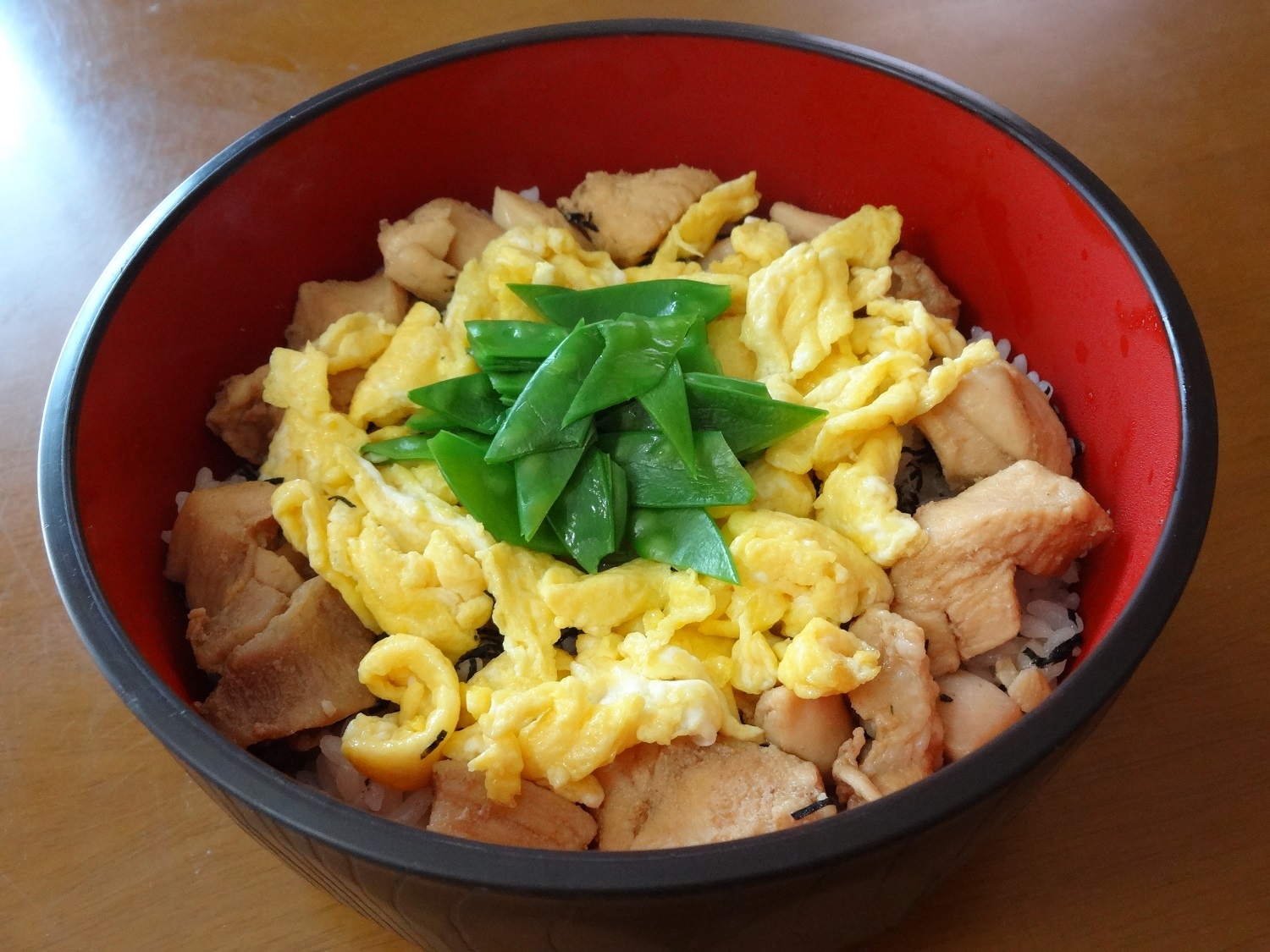 昼食に！三色丼