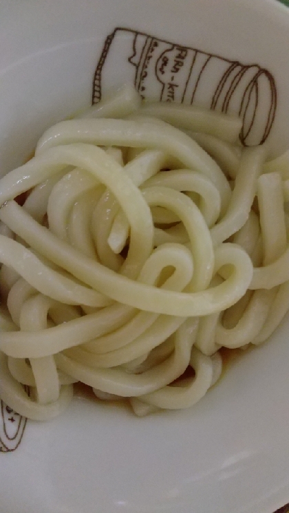 レンジでポン酢うどん