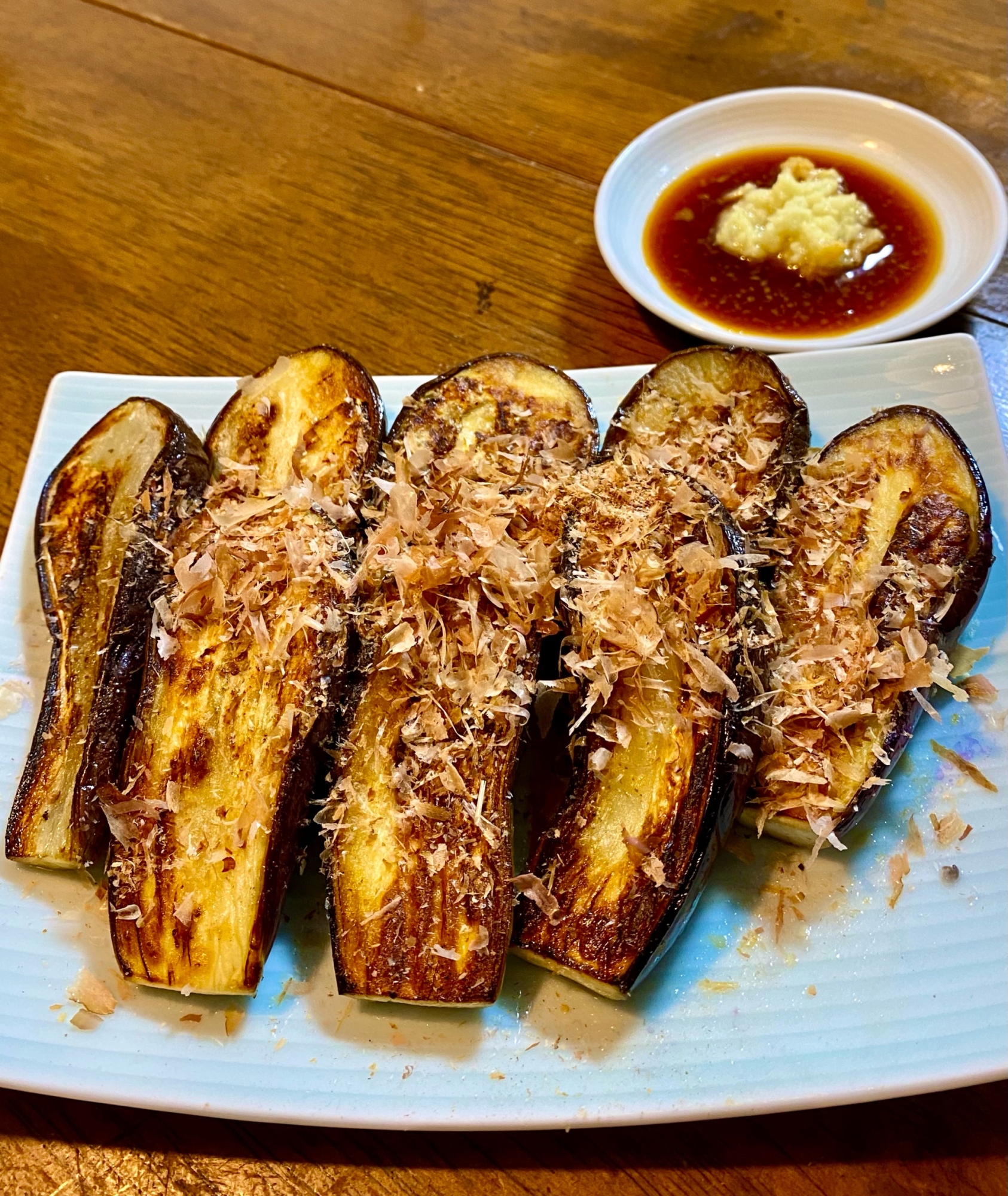 油少なめで❣️フライパン焼きなす【和食・副菜】