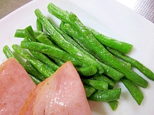いんげんの簡単レシピ☆ 付け合せ「バターソテー」