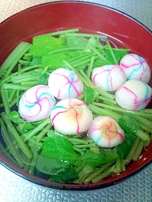 三つ葉を味わう 手まり麩のお吸い物 レシピ 作り方 By Fly To The Sky0985 楽天レシピ