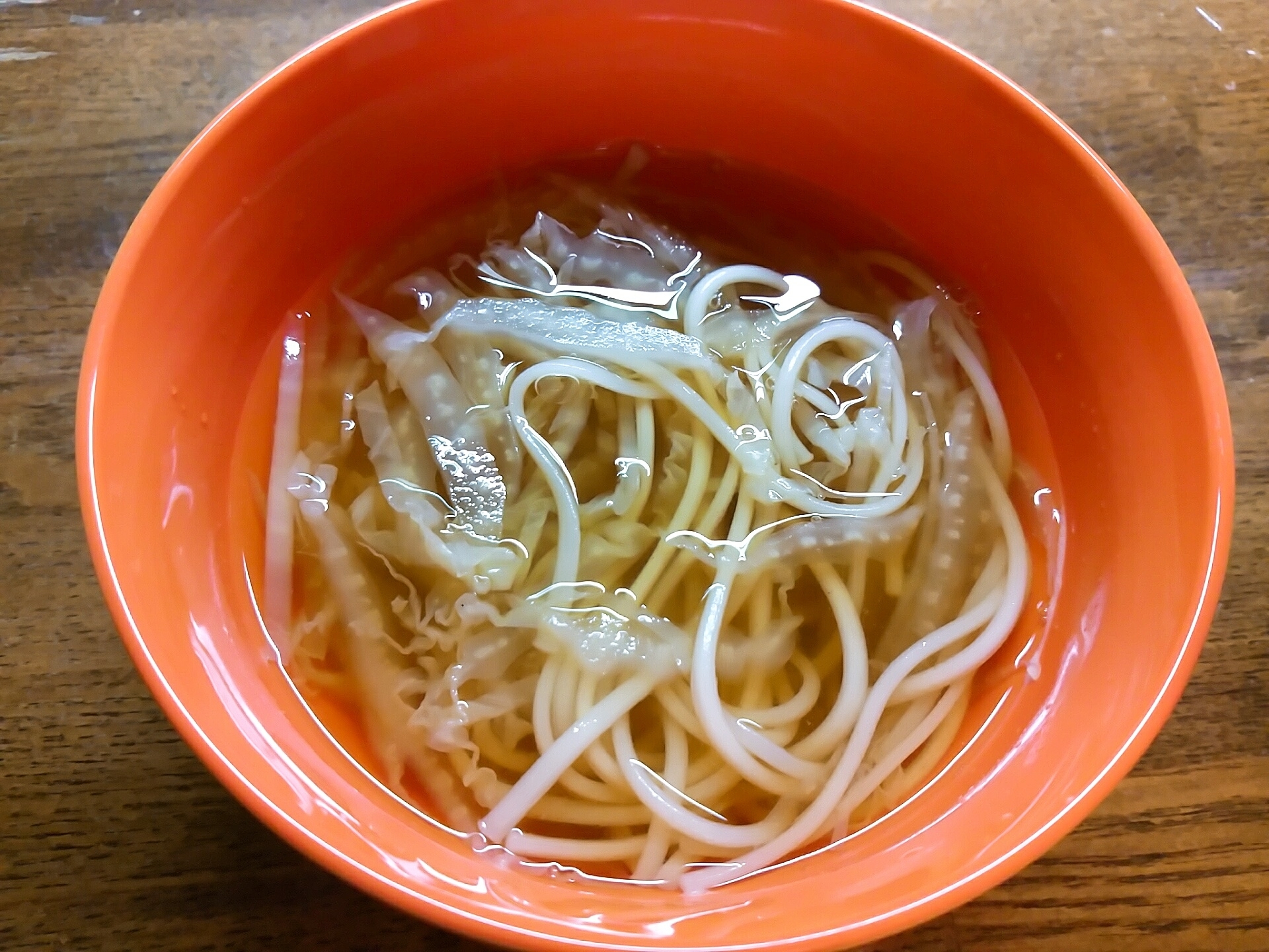 白菜でかさ増しにゅう麺