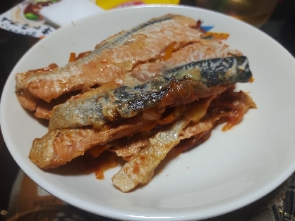 サーモンのマスタードパン粉焼き