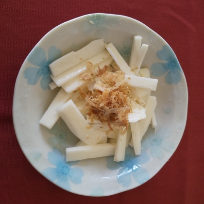 おはようございます
朝食の一品で作ってみました
長芋は安い時に購入して常備しています
美味しくいただきました
( ◜‿◝ )♡