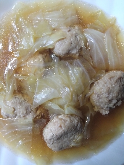 【シンプル】鶏だんごのスープ