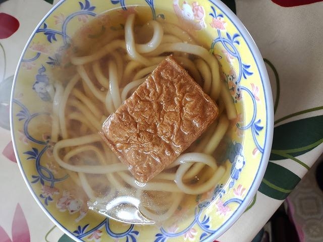 甘いきつねさんうどん