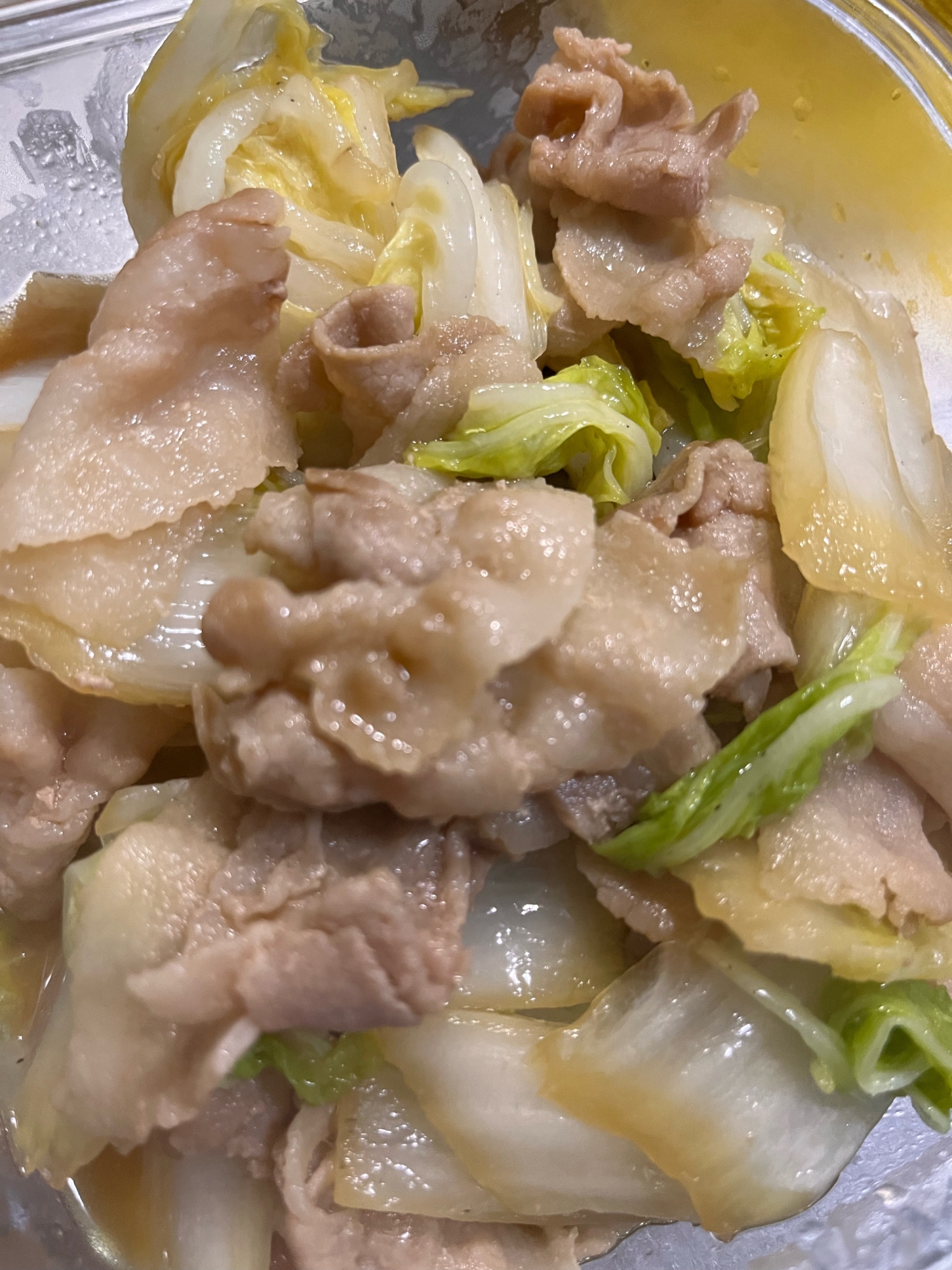 豚バラ白菜~すき焼き風~