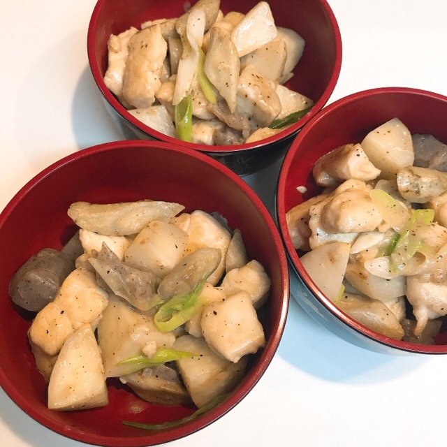 ヘルシー中華☆鶏ササミと里芋の炒め物
