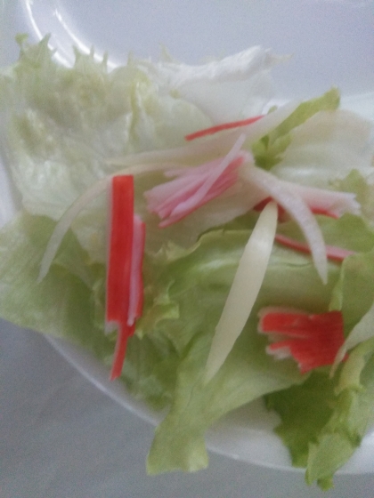 新玉ねぎとレタスのサラダ