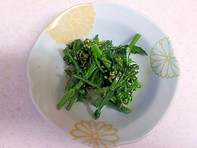 ブロッコリーの葉♪間引き菜の炒め物