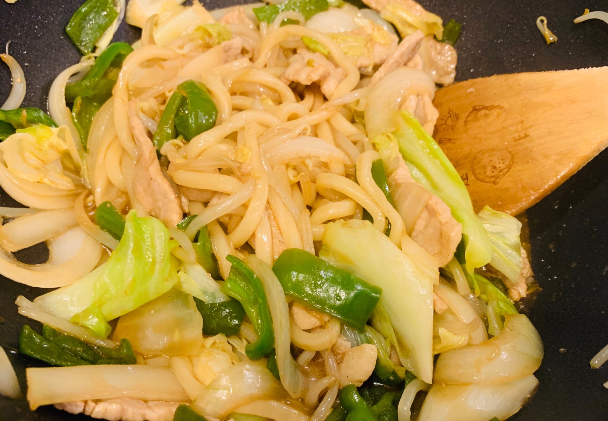 簡単一品料理☆カサ増し焼き焼うどん