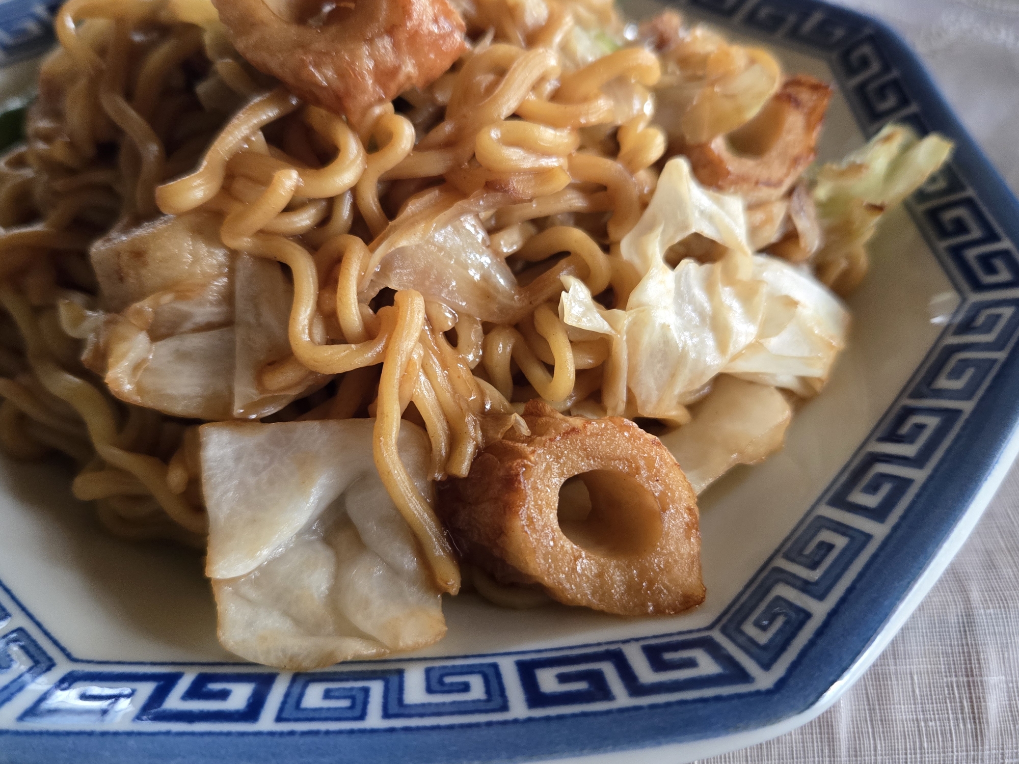 ちくわと野菜のやきそは