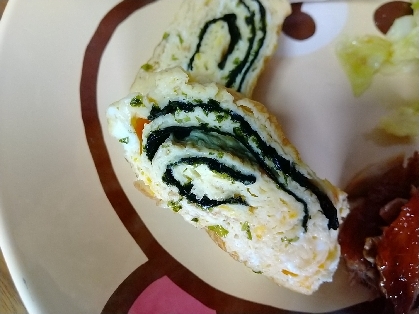 ＊ぐるぐるのりのたまご焼き＊