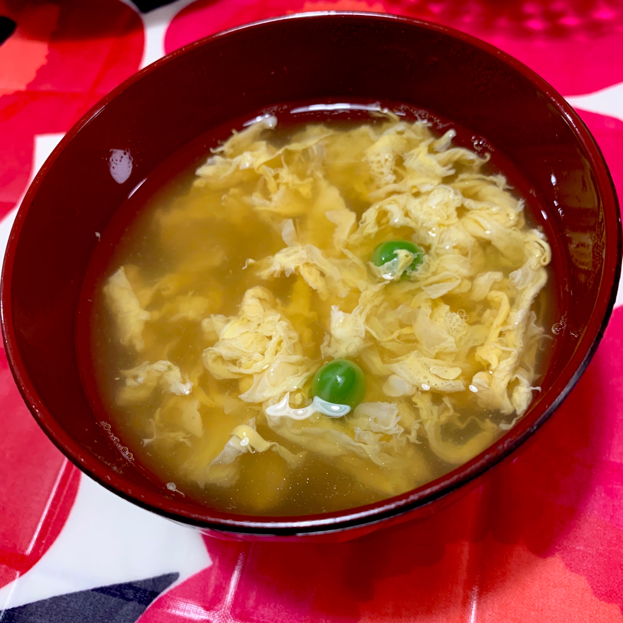 えんどう豆の卵スープ♡