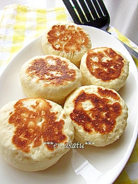 フライパンでパン♪基本のBPパン生地