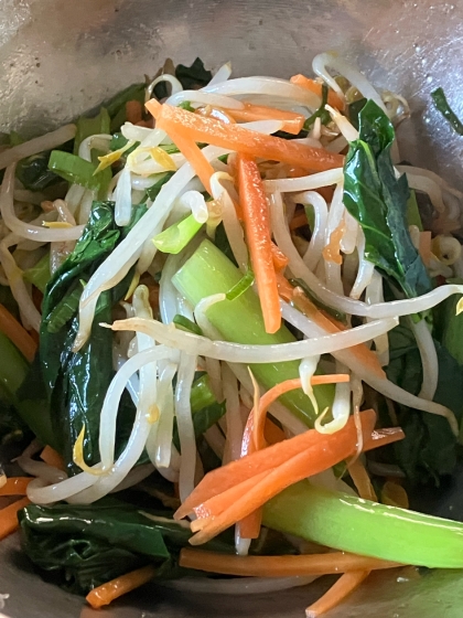 冷蔵庫の中を見てこれならできそう！と思い立って作りました。野菜たっぷり食べられて満足でした、