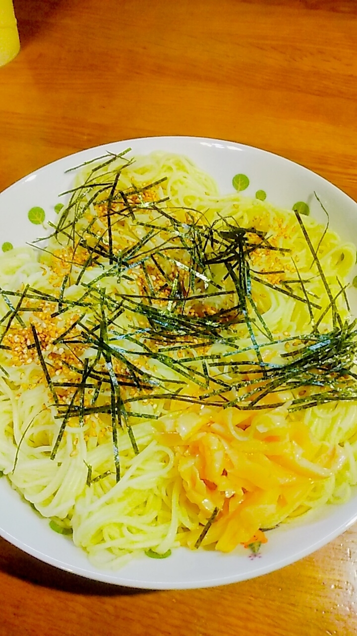 モズクつゆの中華そうめん ！