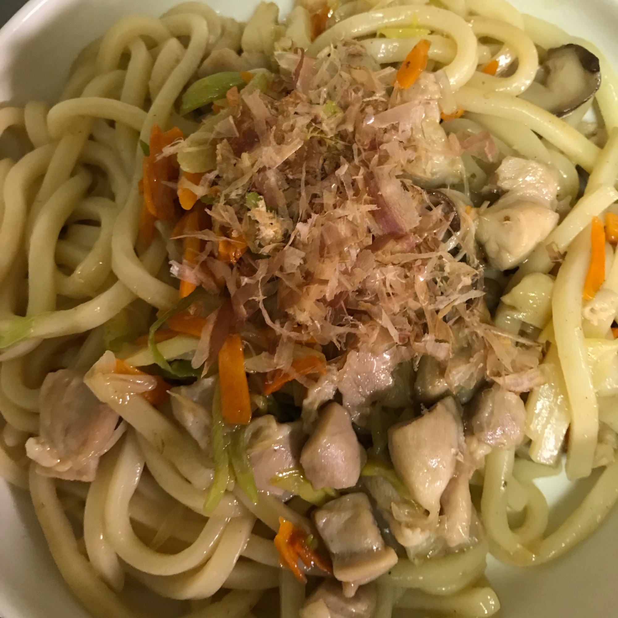 鶏焼うどん