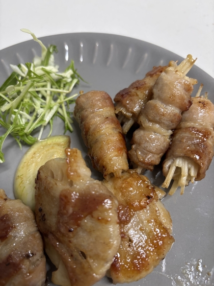ガツンと焼き肉のタレのえのき巻き