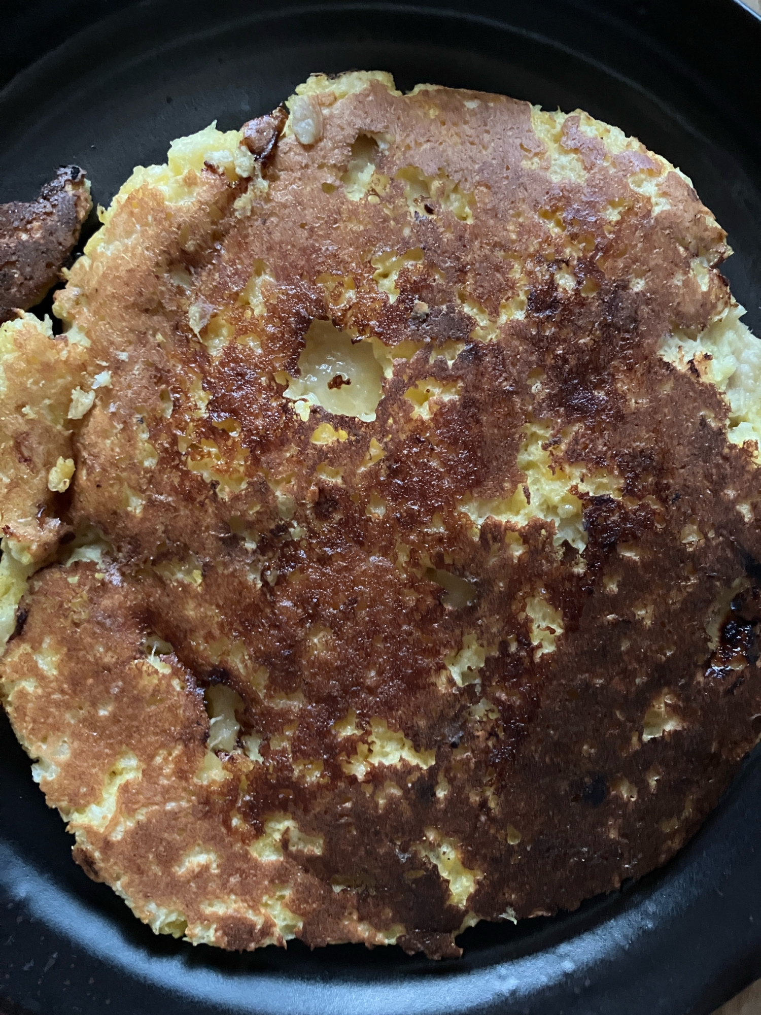 パン粉でホットケーキ　その2