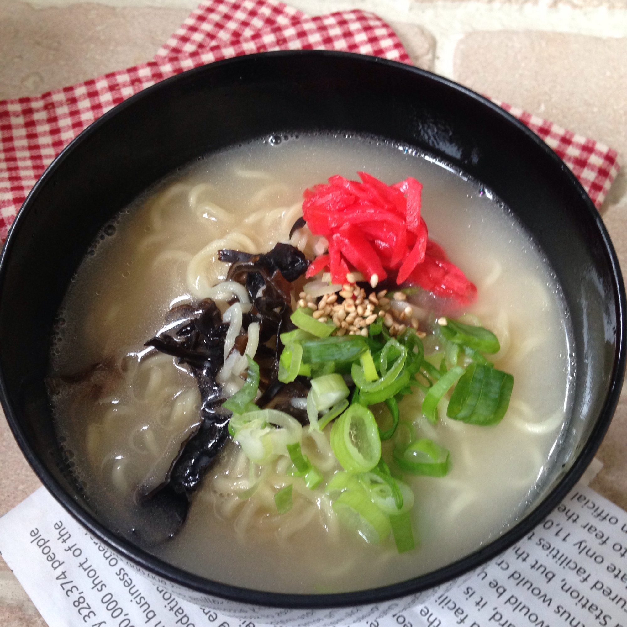 インスタントとんこつラーメン♪