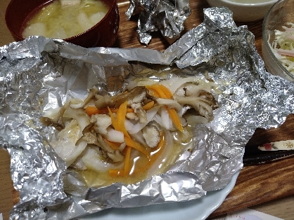 *たらのバター醤油ホイル焼き*