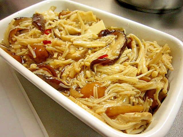 簡単☆いろいろキノコの醤油煮