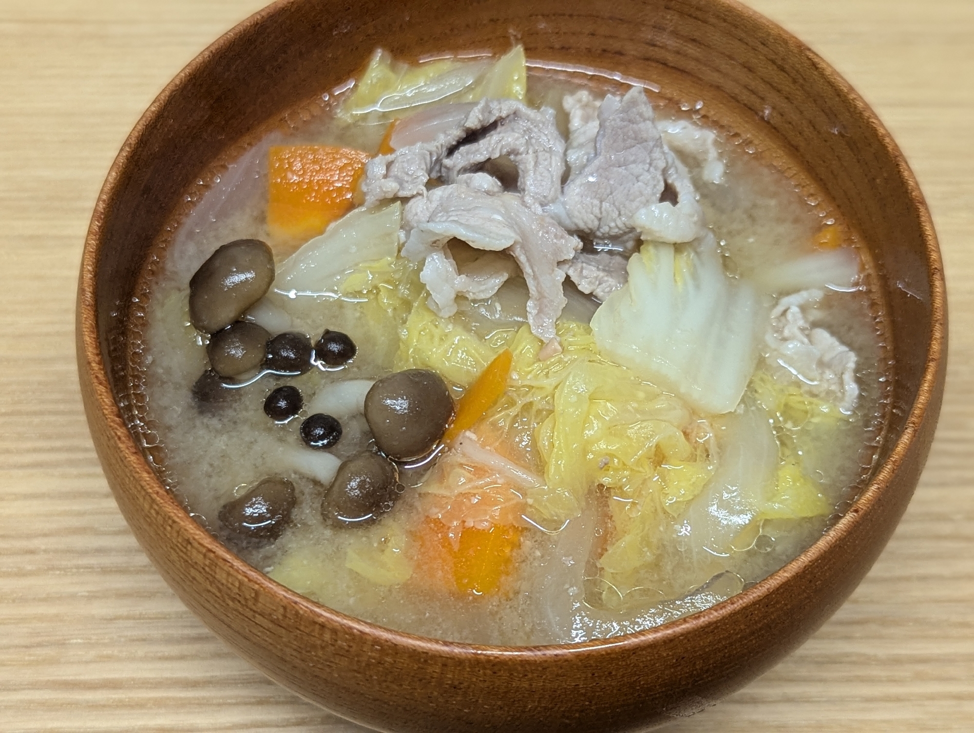 あるもので豚汁