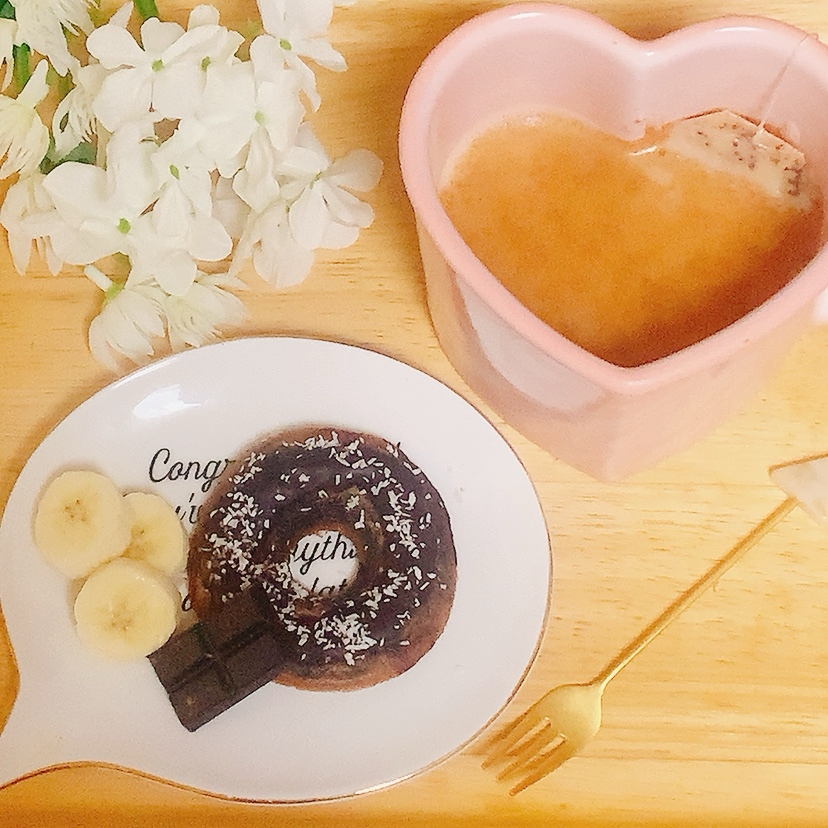 チョコ×バナナ♪ロイヤルミルクティセット✧˖°