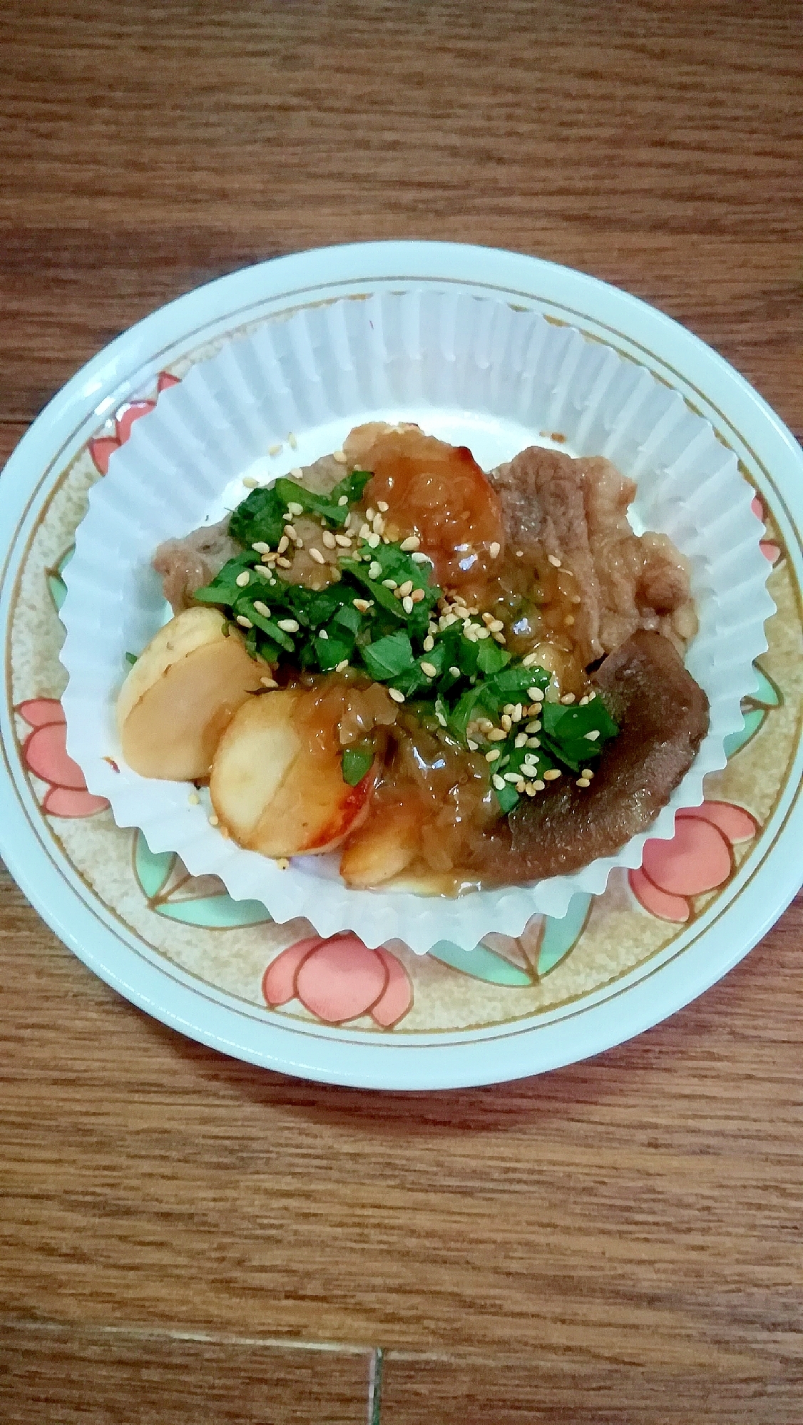 牛肉とエリンギの焼き物☘大葉おろしポン酢風味