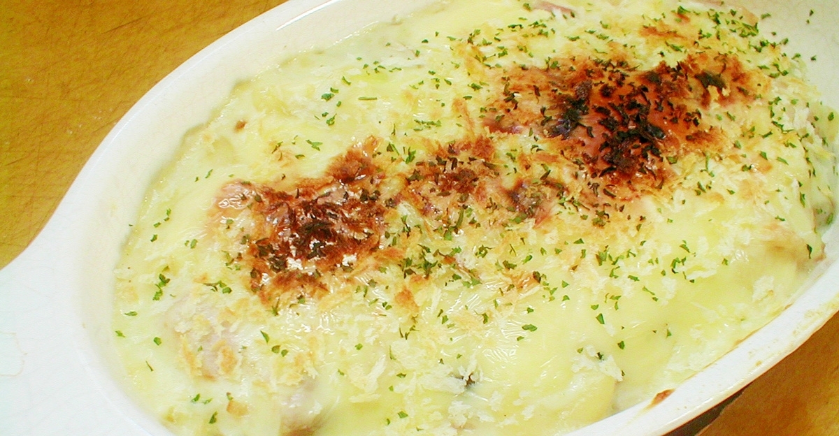 里芋 チーズが相性抜群 ねっとりホクホク 里芋のグラタン デイリシャス 楽天レシピ
