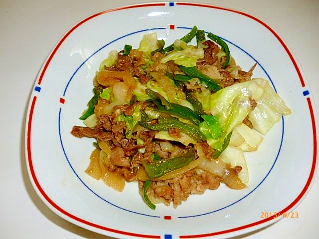 牛肉と野菜のオイスター炒め