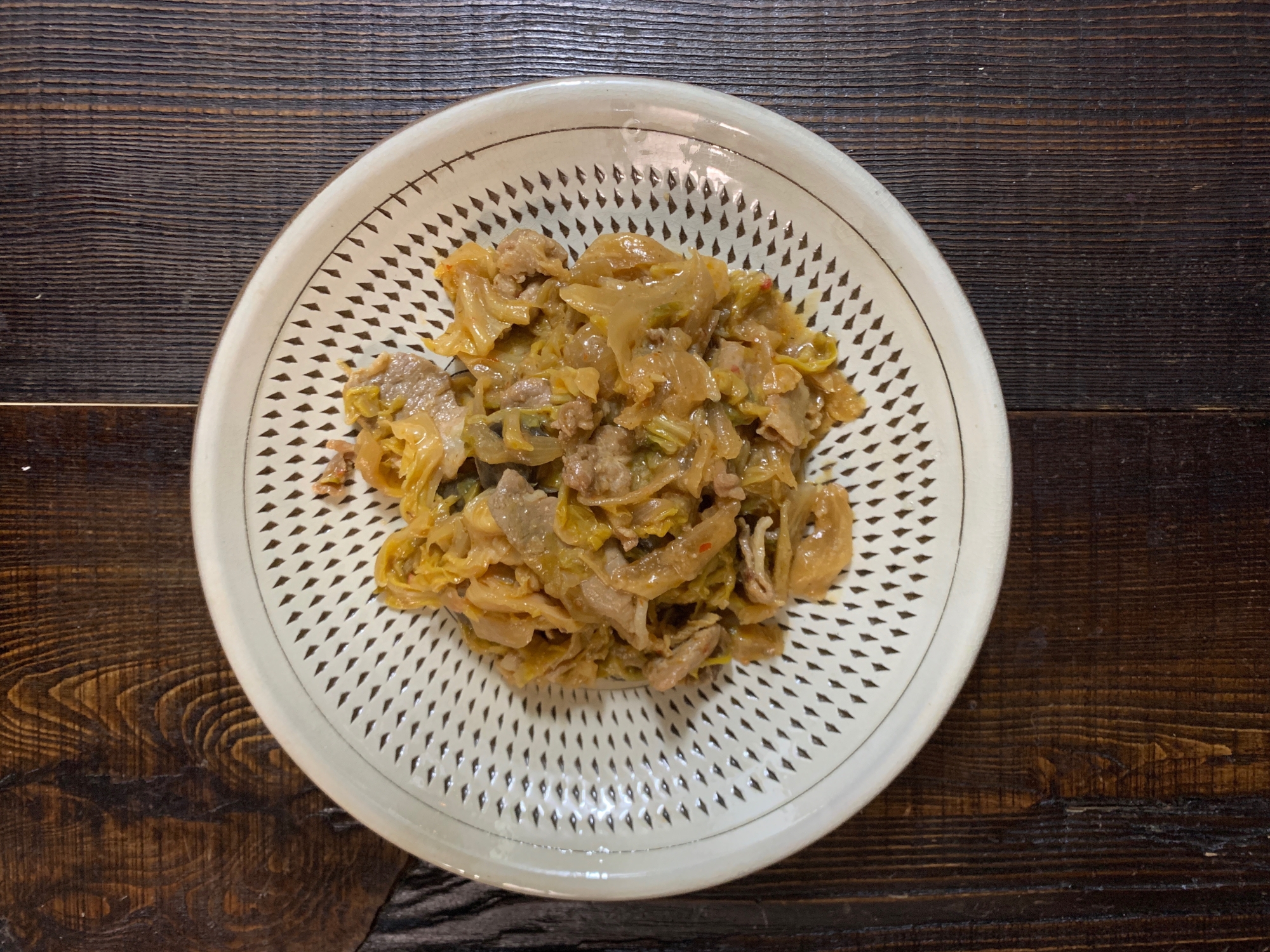 キャベツと豚肉の味噌炒め(キャベツ大量消費)