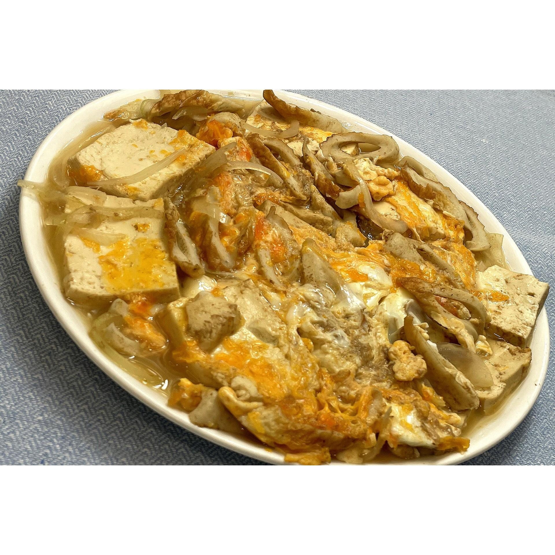 ちくわと豆腐の玉子煮込み★動画あり★