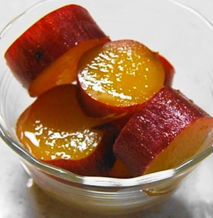 サツマイモのオレンジジュース煮