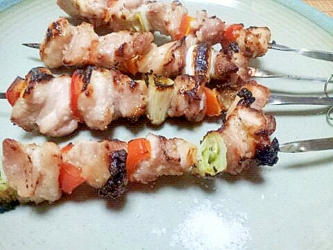 鶏のバーベキュー　塩麹と塩であっさり