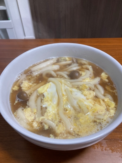 ほっこり！卵とじうどん