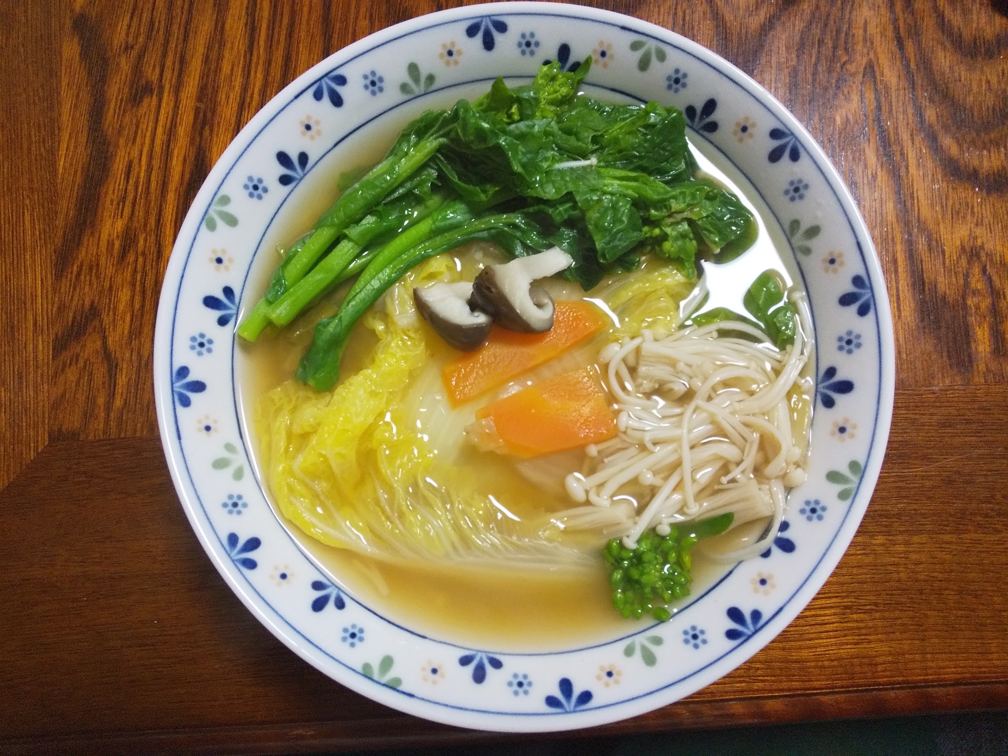 冷蔵庫の残り野菜スープ