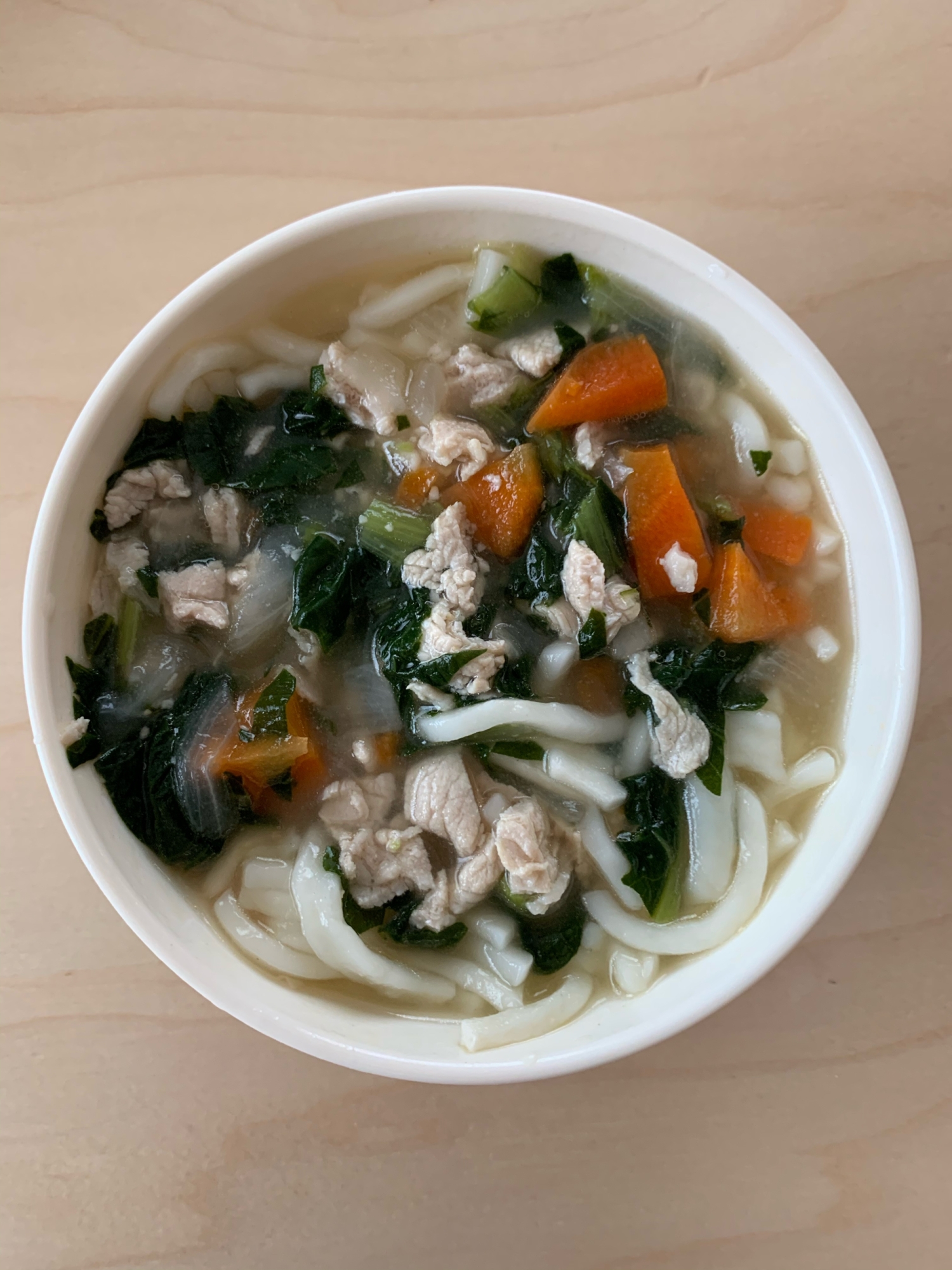 幼児食☆豚肉味噌煮込みうどん