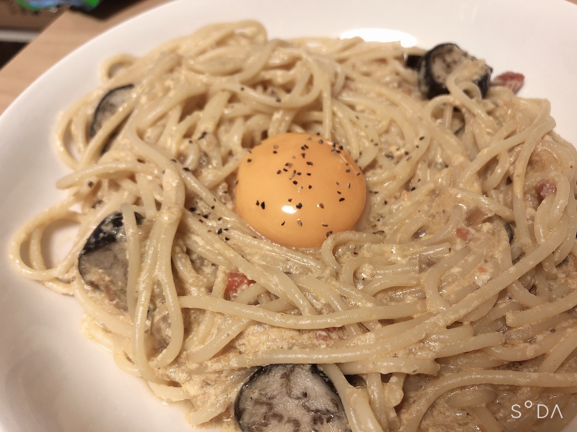 ミートソースカルボナーラ レシピ 作り方 By うちなち 楽天レシピ