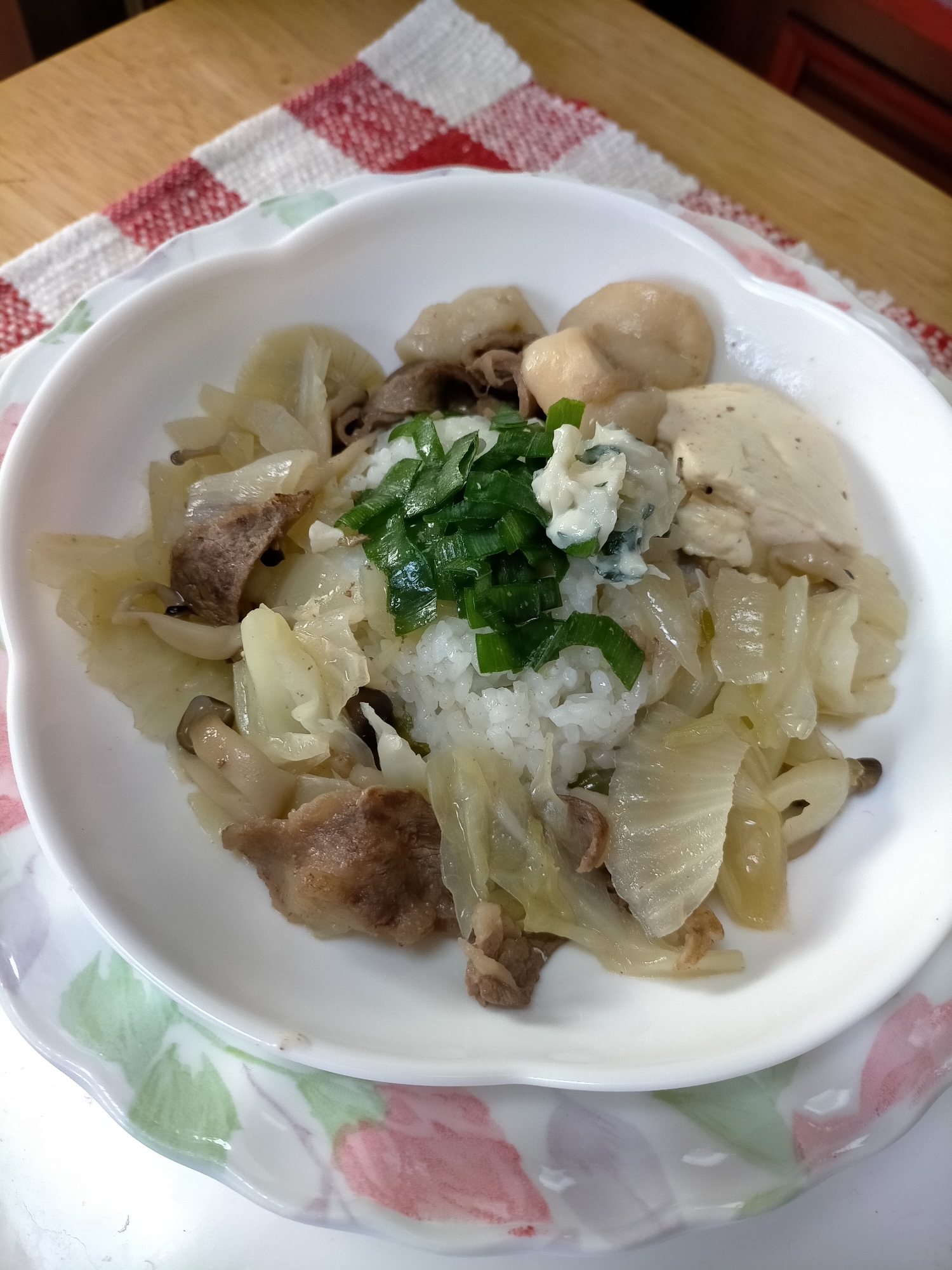 肉豆腐☆リメイク♪混ぜごはん「肉豆腐どんぶり♡」