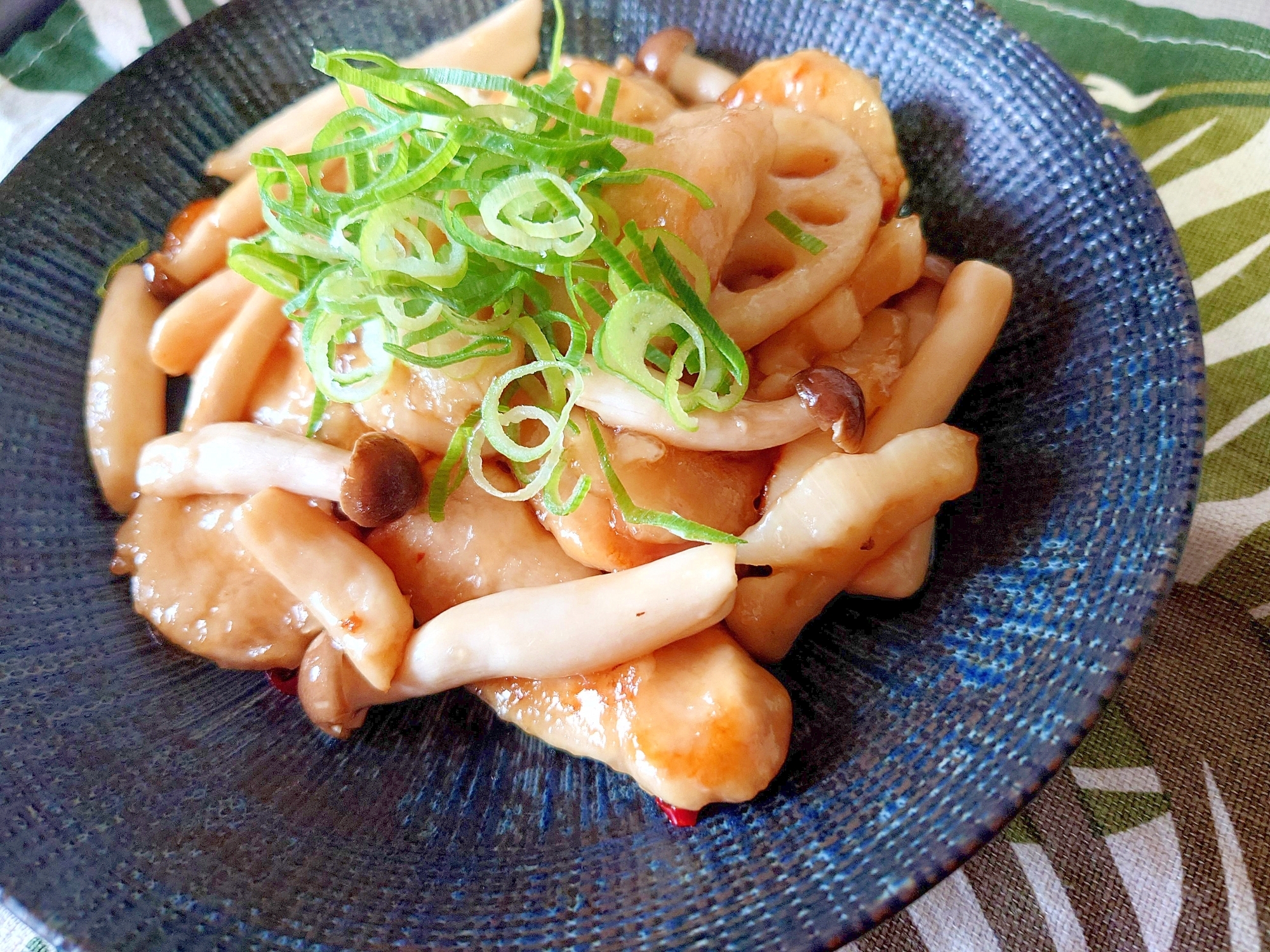 ♡鶏むね肉とれんこんの黒酢あんかけ♡