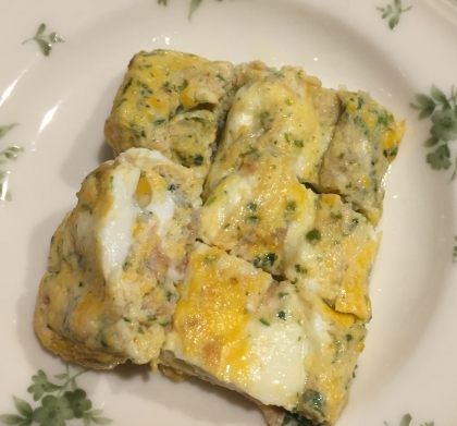 お弁当に❤青海苔としらすの卵焼き