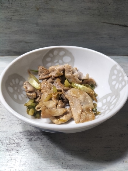 豚肉とねぎの炒めもの